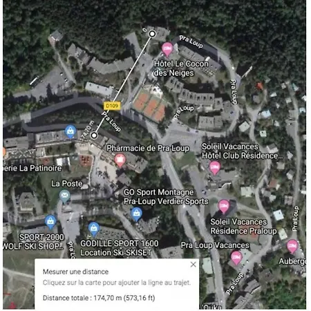 Apartamento Studio standing PRALOUP 1600 dernier étage 4 personnes Vue époustouflante pas de chambr le site mens attention!